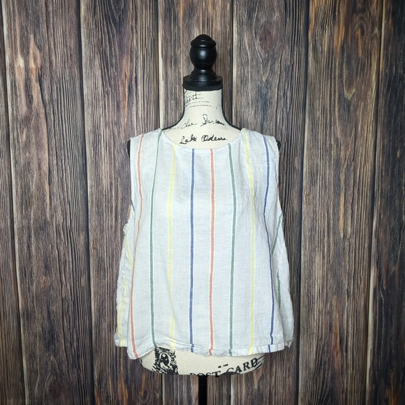 Artisan NY Linen Top Sleeveless Loose Fit Tank XL - Picture 5 of 8